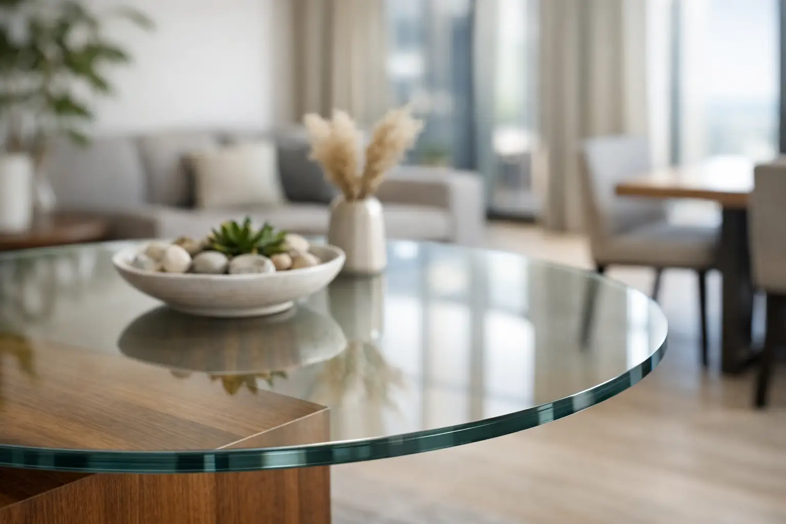 Custom Glass Table Tops That Fit Right