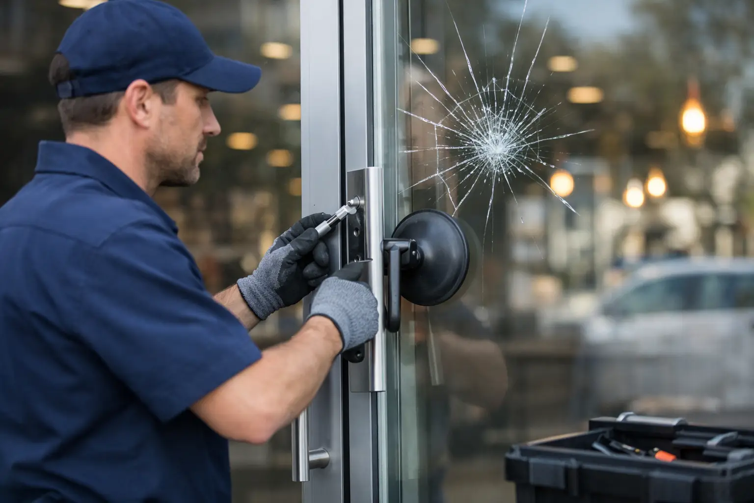 Storefront Glass Door Repair Fast