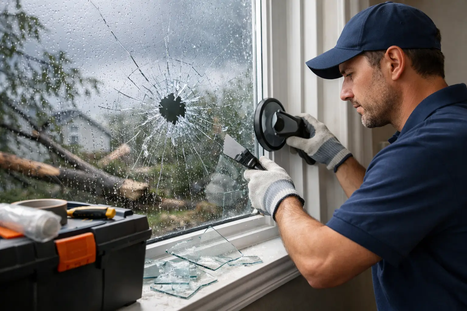 Storm Damaged Window Repair Done Fast