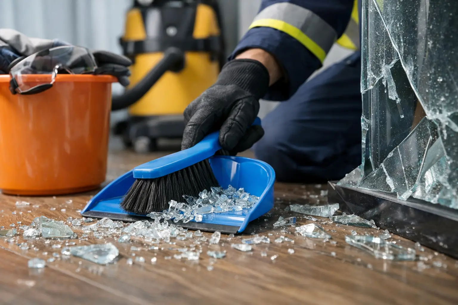 When You Need a Shattered Glass Cleanup Service