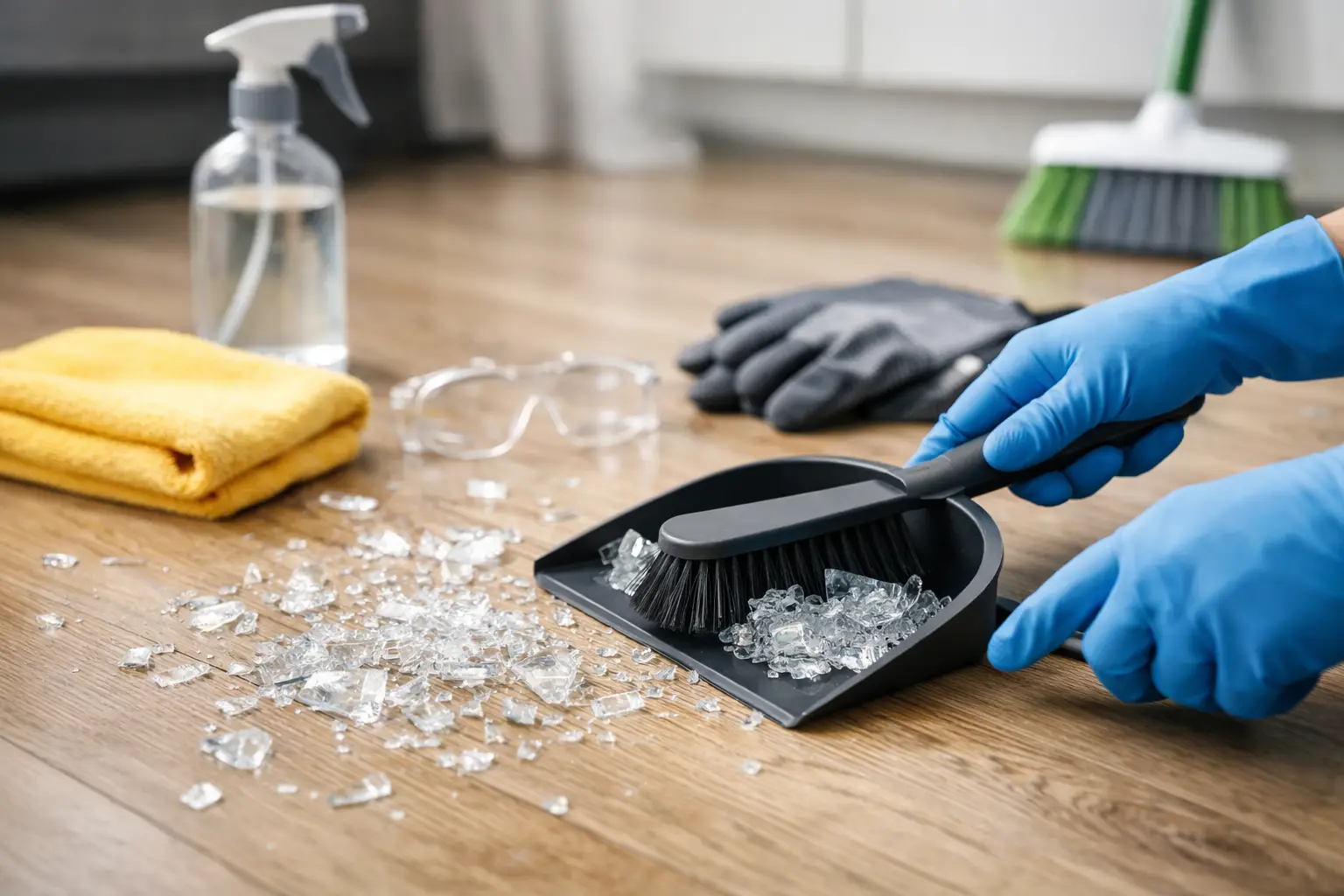How to Clean Shattered Glass Safely